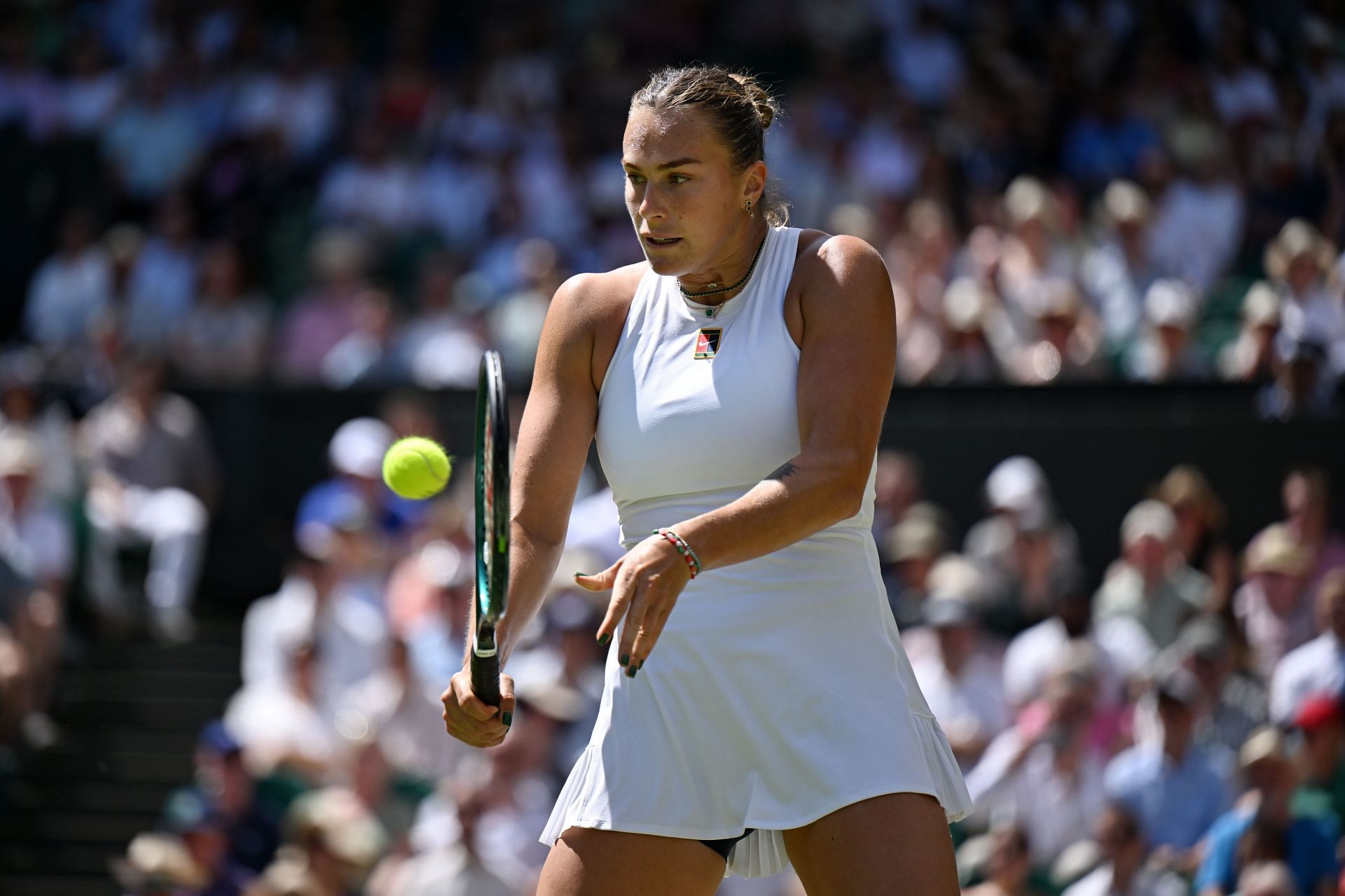 Aryna Sabalenka pictured at Wimbledon 2025 | Image Source: Getty